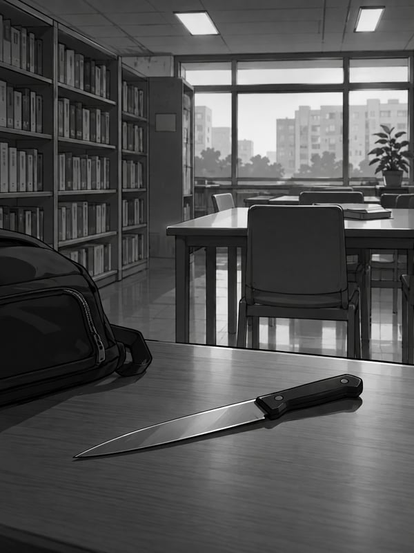 "밖에서 통화해" 아파트 도서관서 초등생 흉기로 위협한 20대 체포
